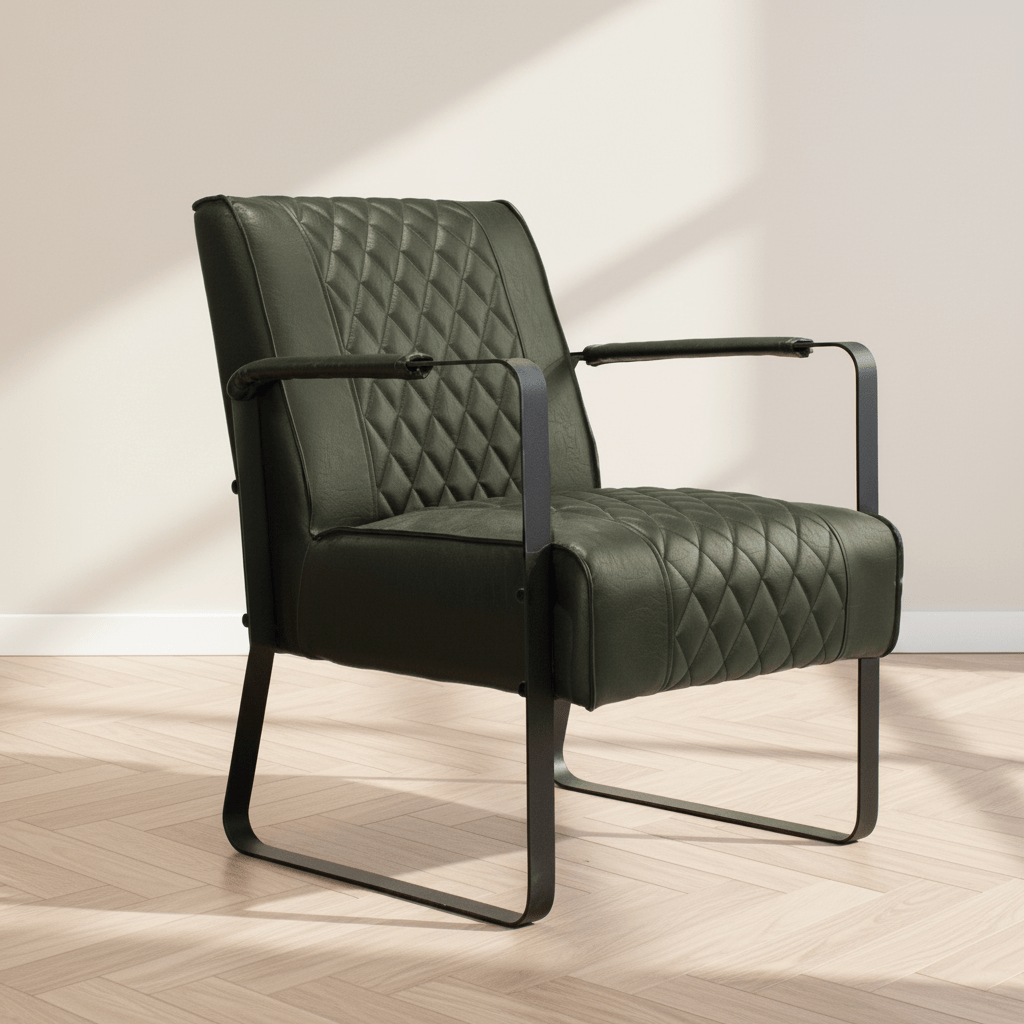 Industriële fauteuil Peter Groen