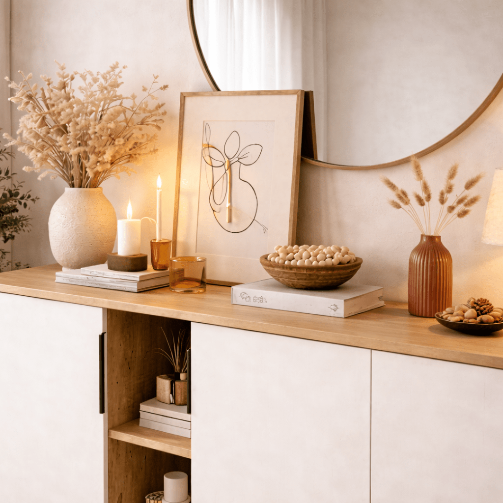 Modern Dressoir Tarz 150 cm Wit-Eikenlook Melamine