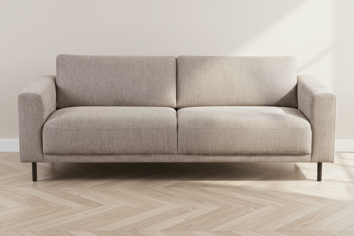 Moderne 3-zits Bank Taupe Stof Aniko 213x90x78 cm