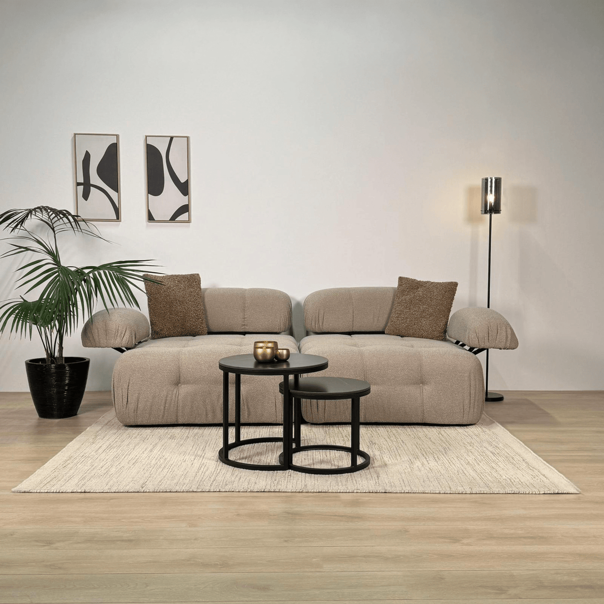 Banque modulaire 2 places doblo beige