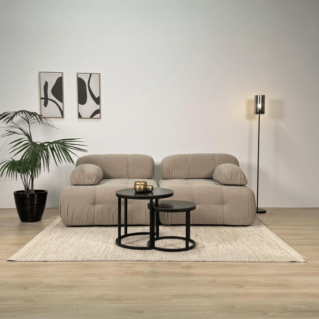 Banque modulaire 2 places doblo beige