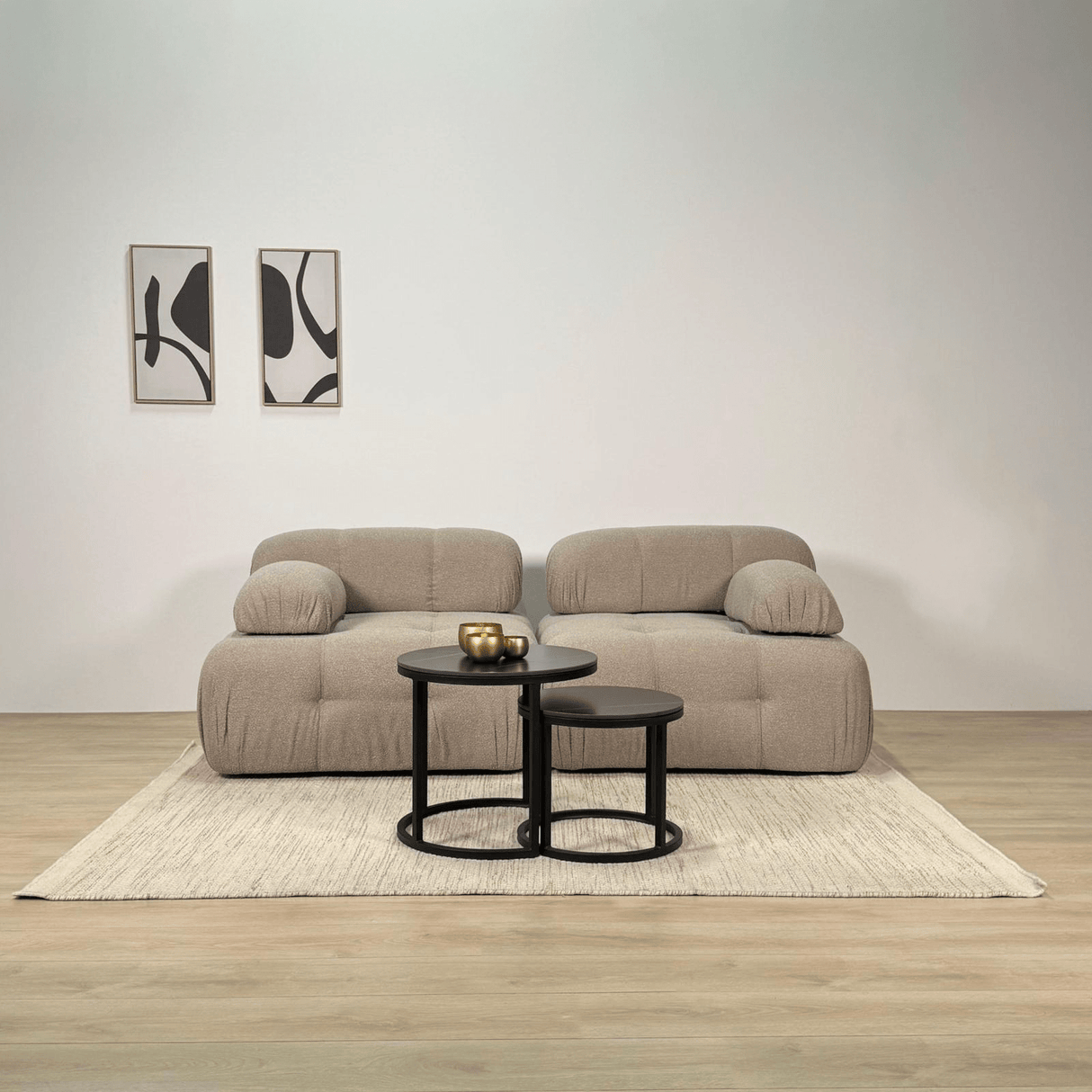 Banque modulaire 2 places doblo beige