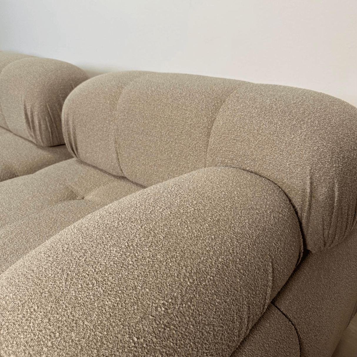 Modulaire bank 3-zits met hocker Doblo beige