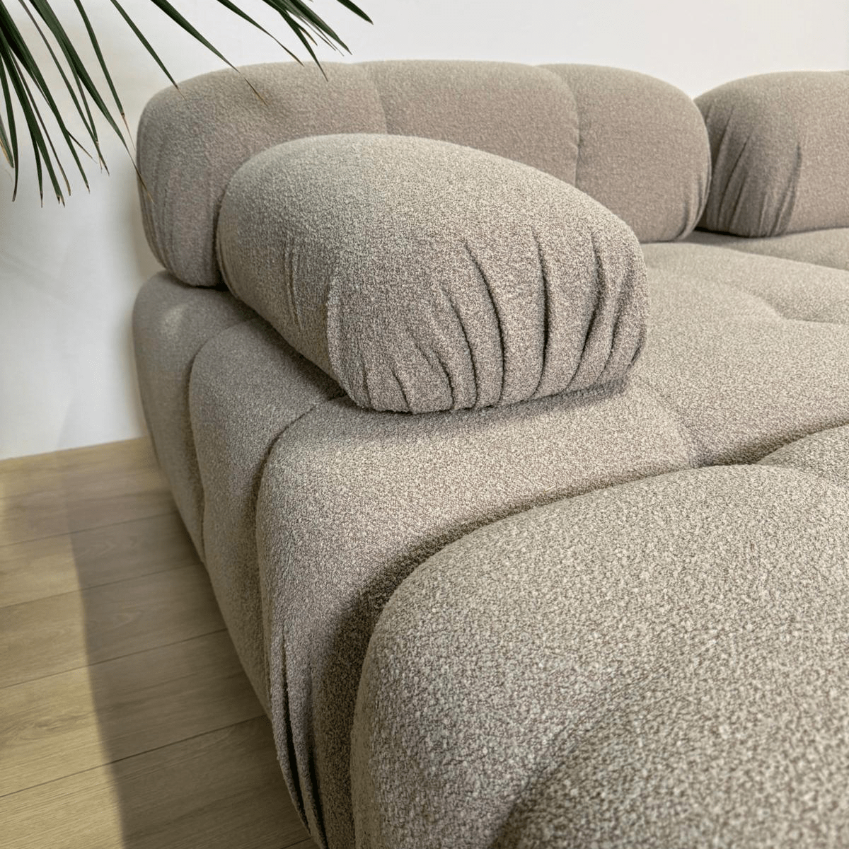 Modulaire bank 3-zits met hocker Doblo beige