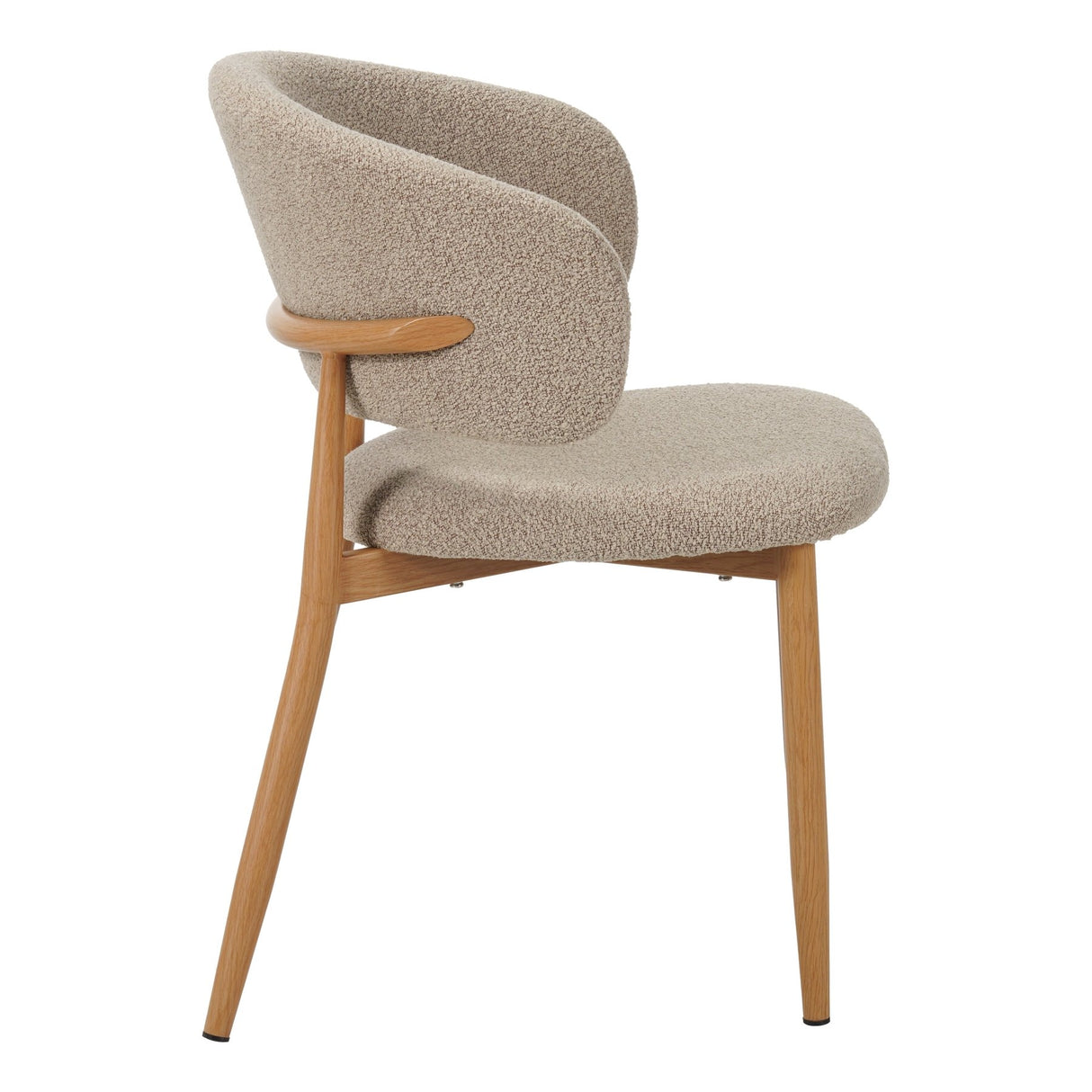 Japandi Eetkamerstoel Yuka Zand - Eikenlook Frame