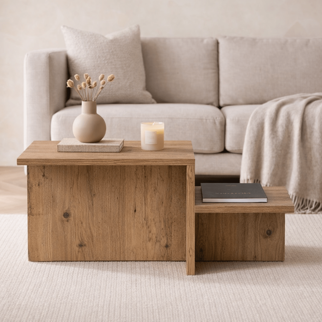 Salontafel Grenen Melamine - 80 x 40 cm - Eterna