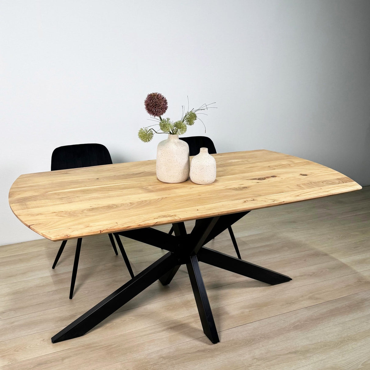 Table à manger extensible Mack Danish Oval Bois d'acacia 175-275x90 cm