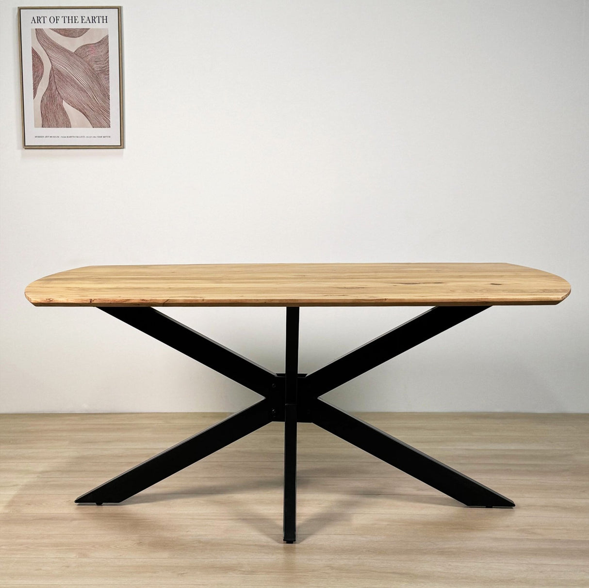 Table à manger extensible Mack Danish Oval Bois d'acacia 175-275x90 cm