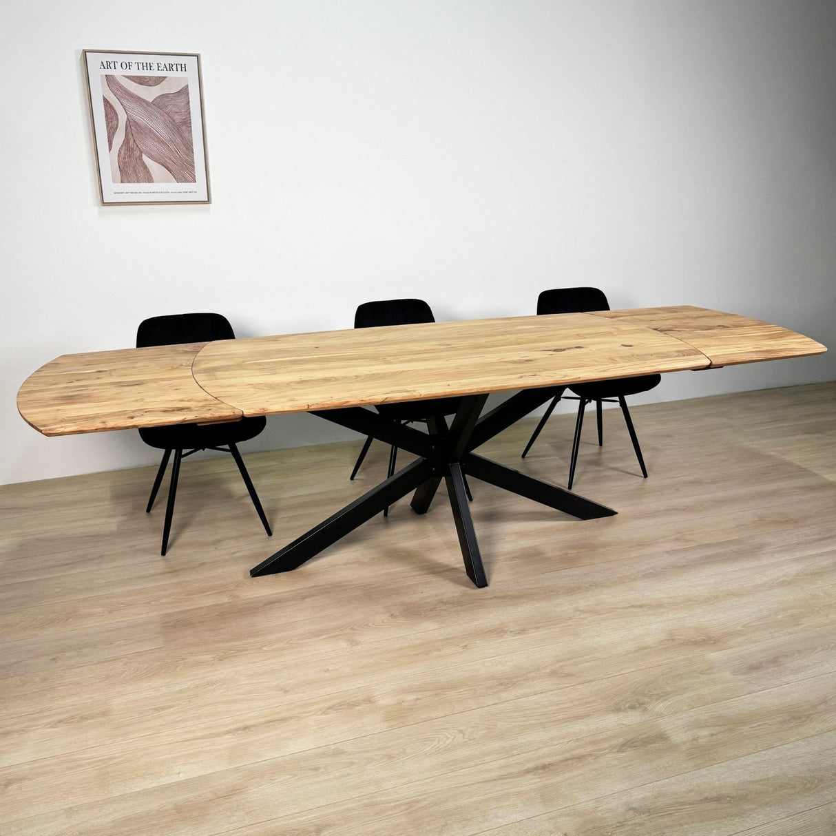 Table à manger extensible Mack Danish Oval Bois d'acacia 175-275x90 cm