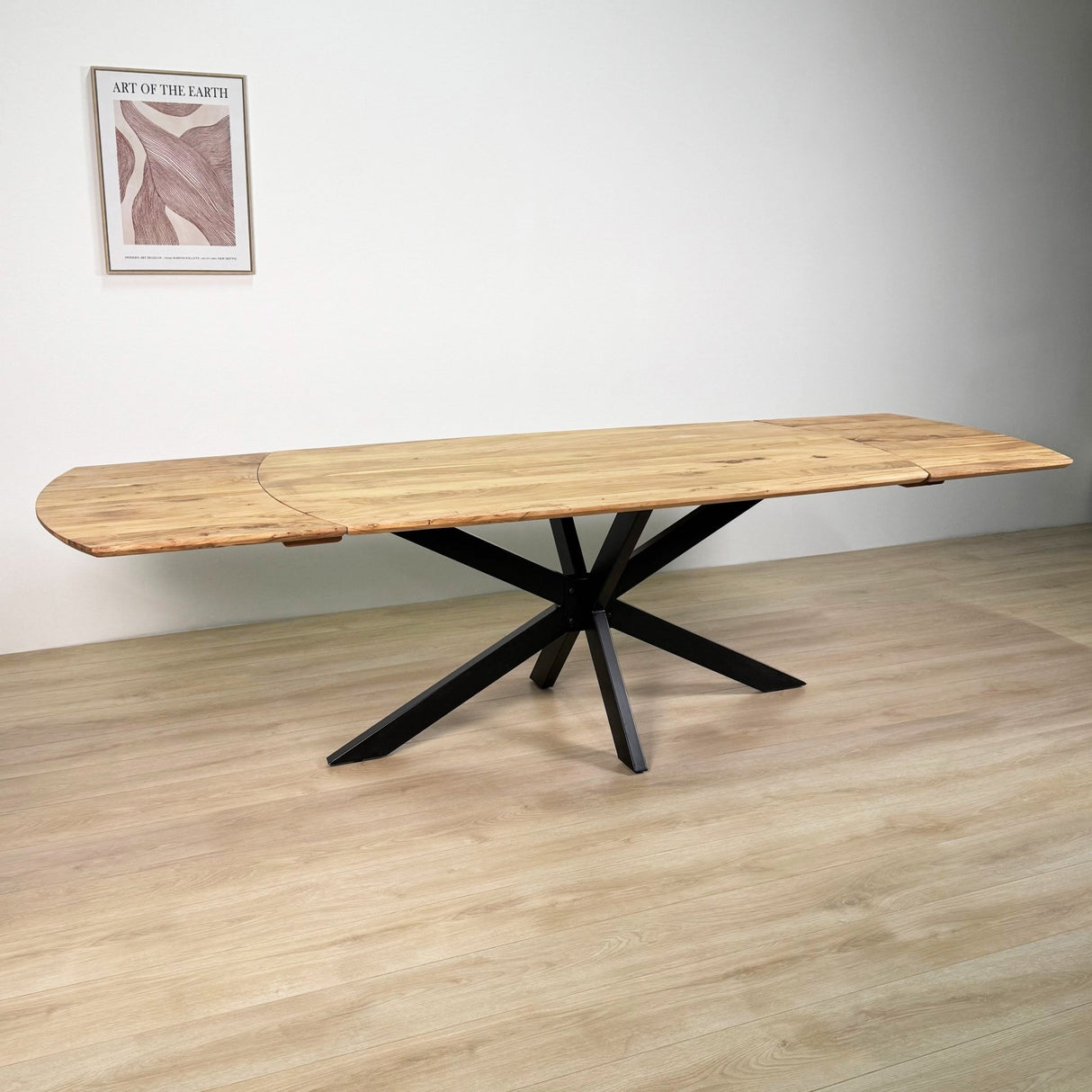 Table à manger extensible Mack Danish Oval Bois d'acacia 175-275x90 cm