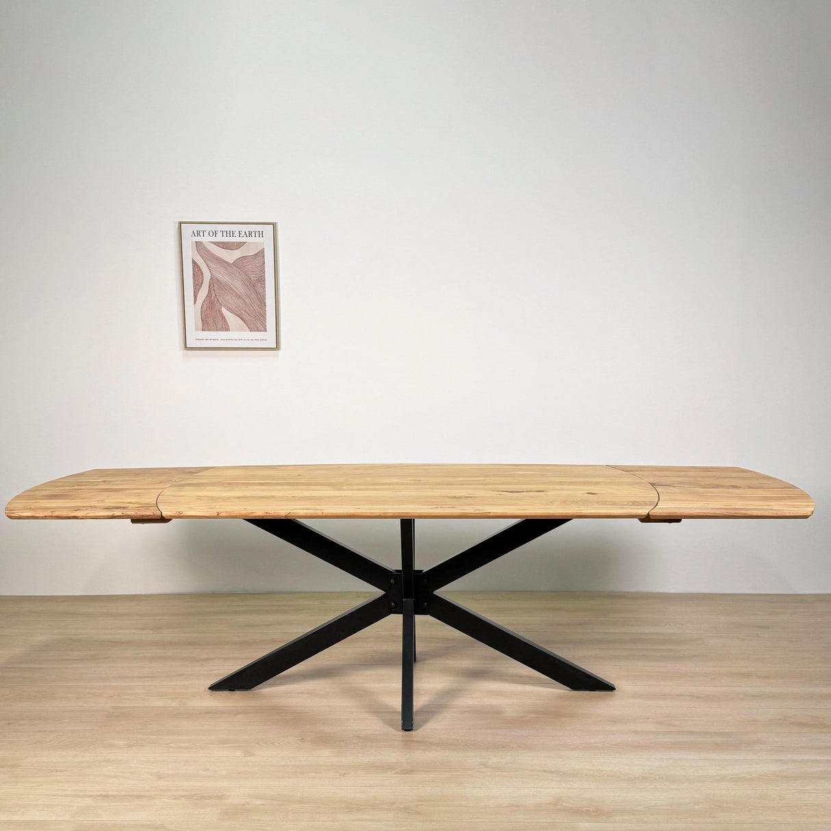 Table à manger extensible Mack Danish Oval Bois d'acacia 175-275x90 cm