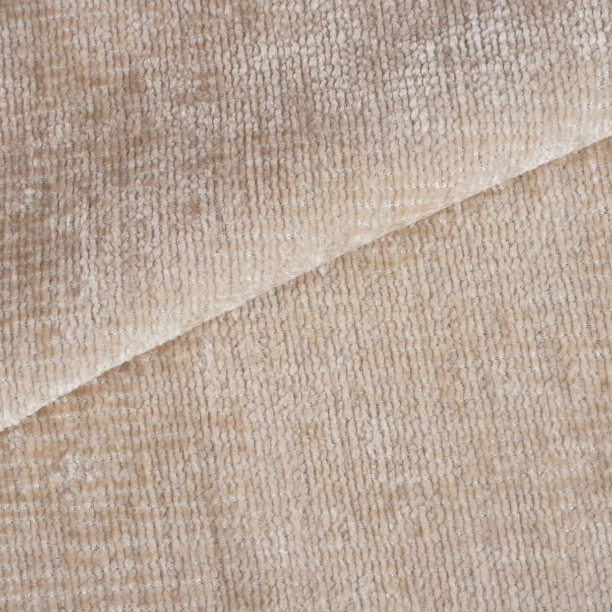 Set van 4 Scandinavische Eetkamerstoelen Beige Chenille Stof Swift - Zonder Armleuningen