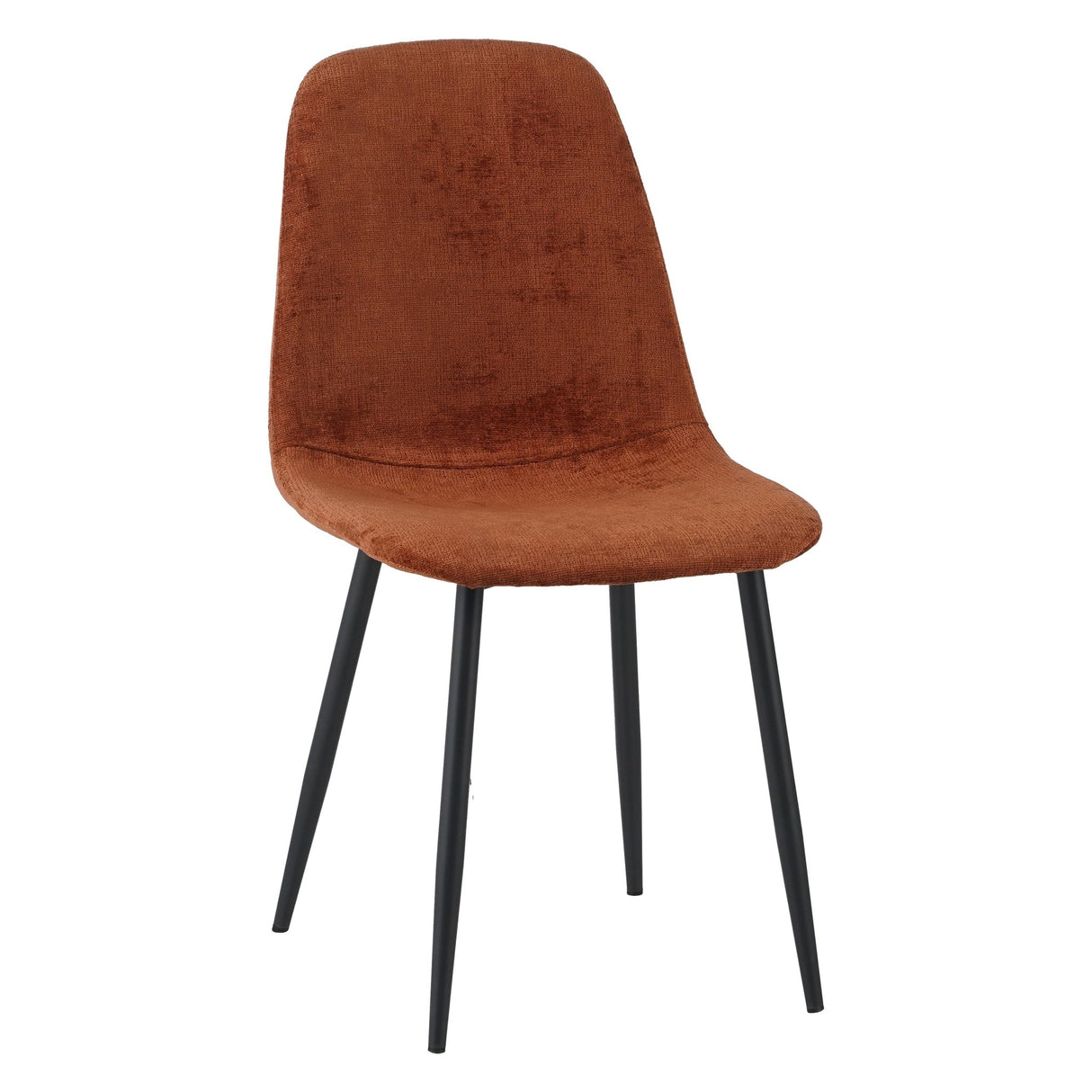 Set van 4 Scandinavische Eetkamerstoelen Terra Chenille Stof Swift - Zonder Armleuningen