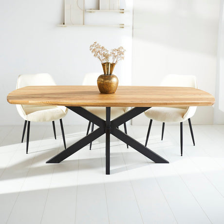 Eettafel Mikkel Eikenhout Deens Ovaal Matrix Frame Klein