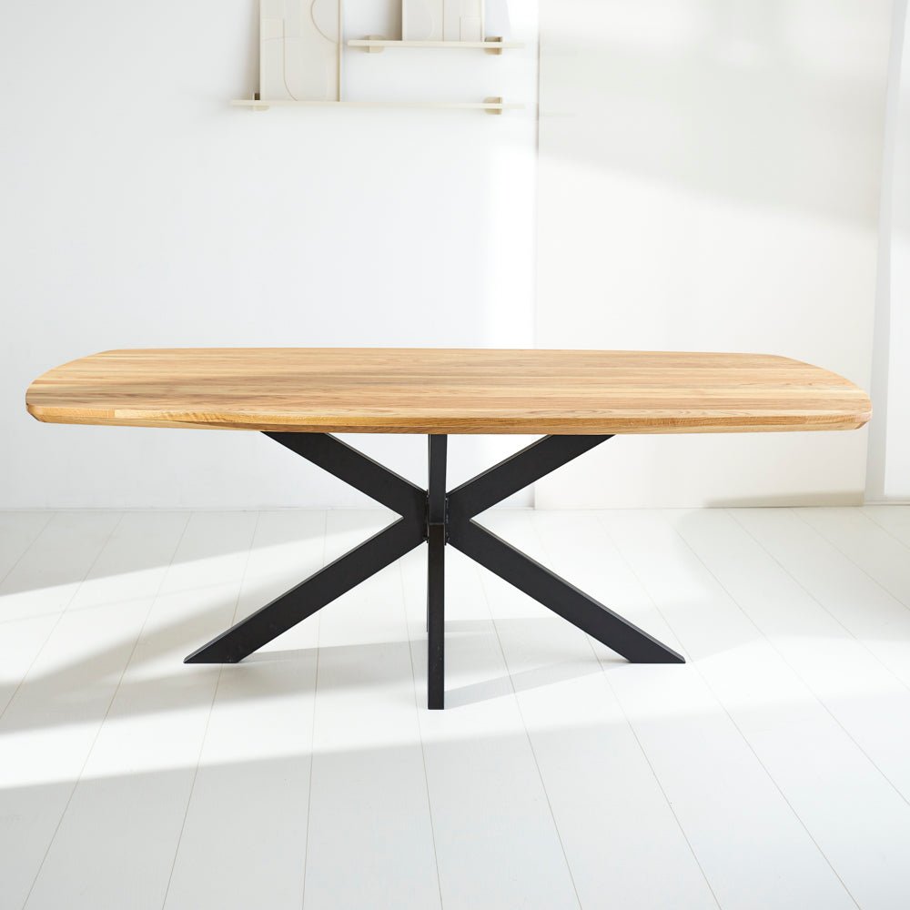 Table à manger Mikkel Chêne Danois Ovale Cadre Matrix Petit