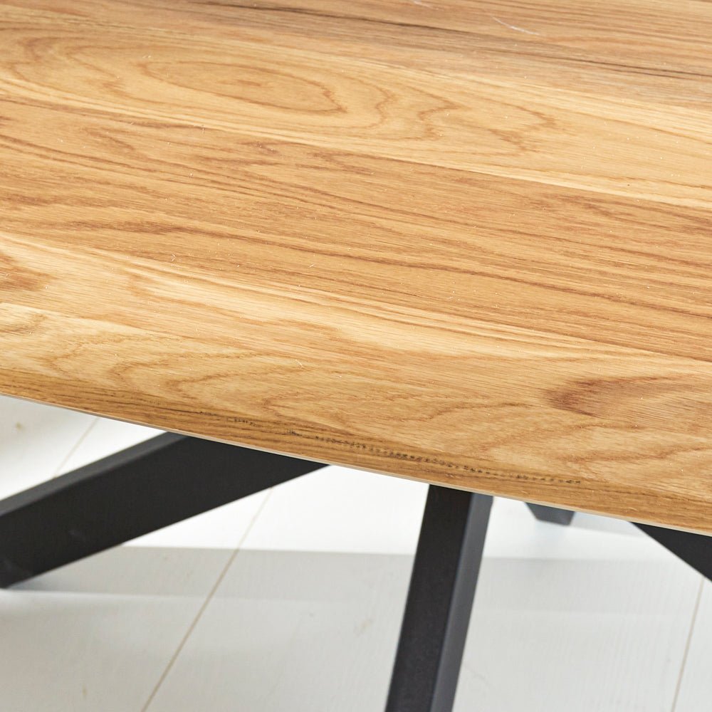 Table à manger Mikkel Chêne Danois Ovale Cadre Matrix Petit