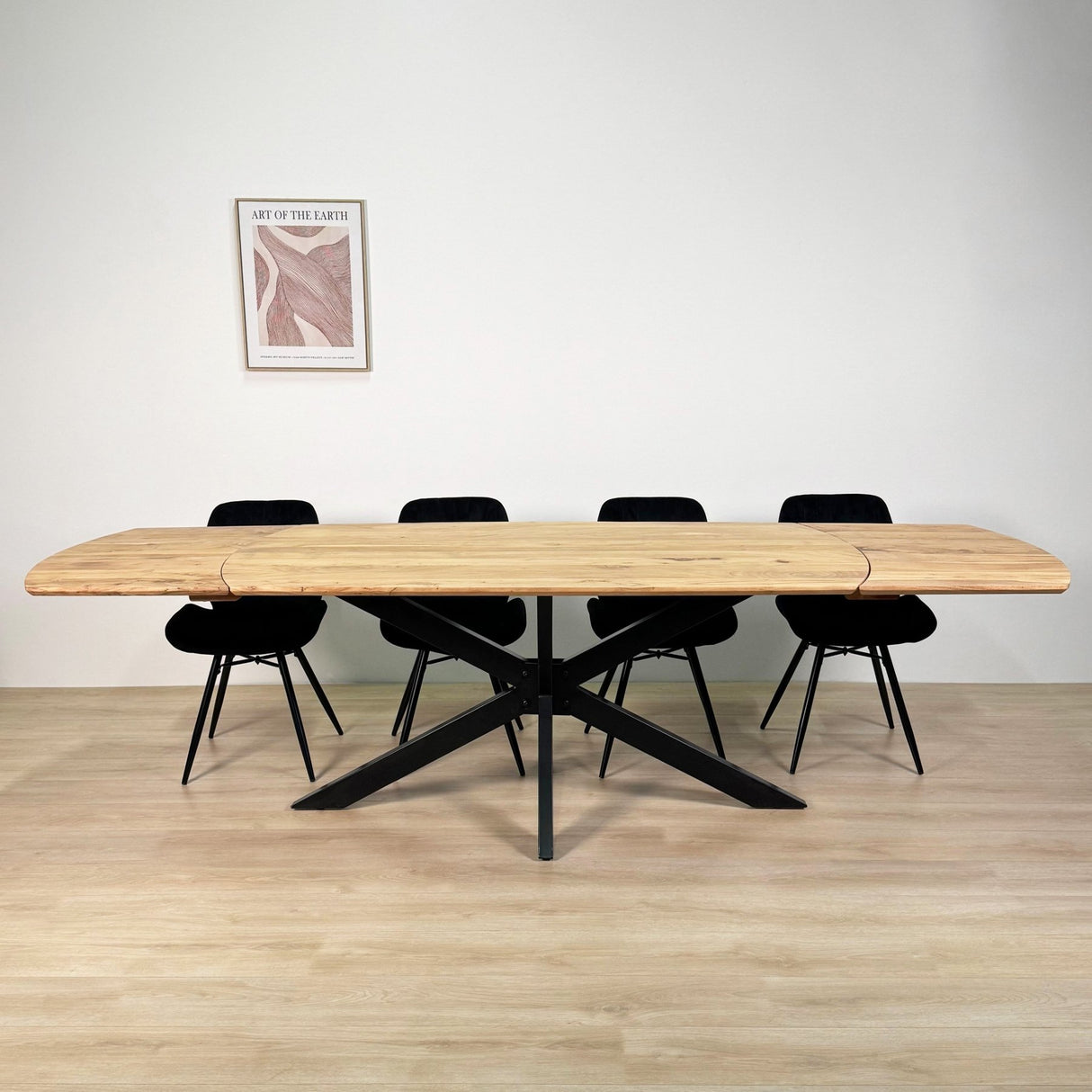 Table à manger extensible Mack Danish Oval Bois d'acacia 175-275x90 cm