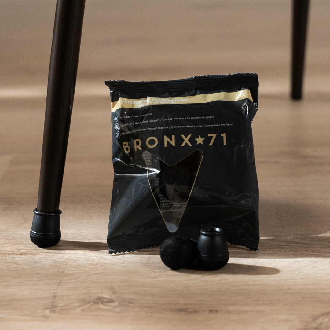 Floor protector felt S - 15 Black Zwart