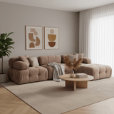Banque modulaire 3 places avec Hocker Doblo Cappuccino