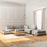 Canapé d'angle droit Tulip Gris Clair