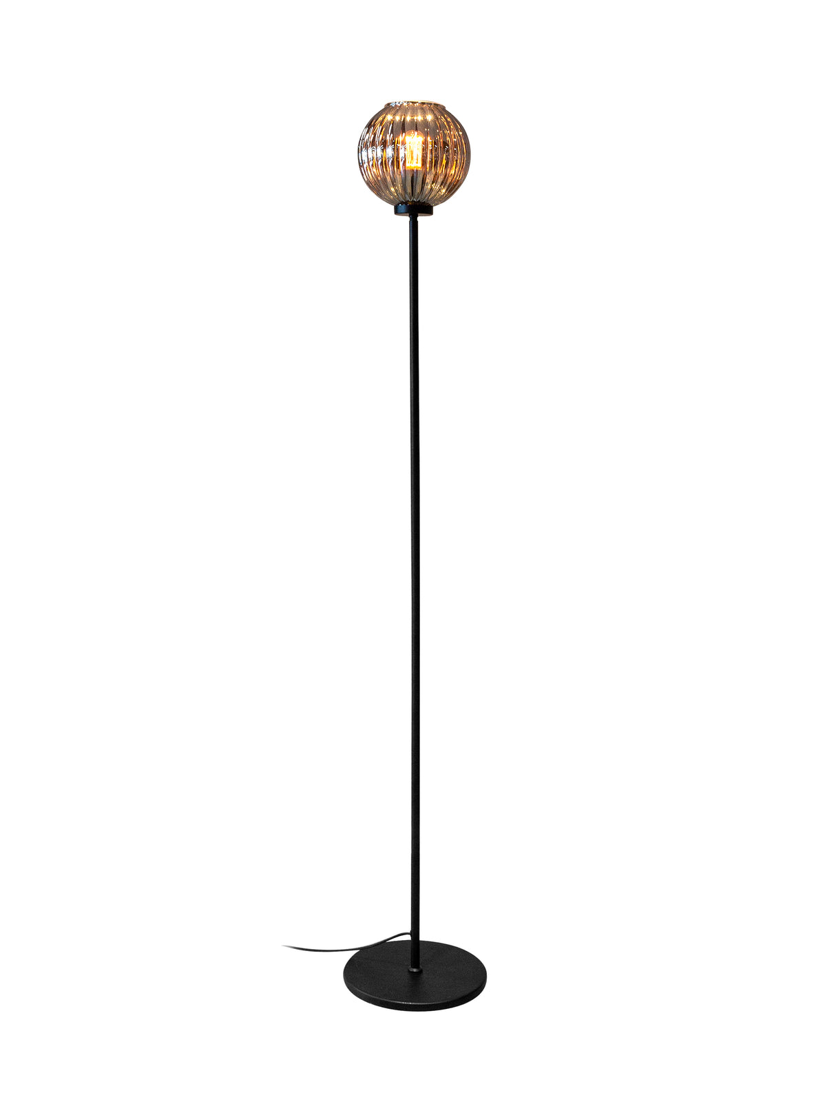 Lampadaire Viola verre marron