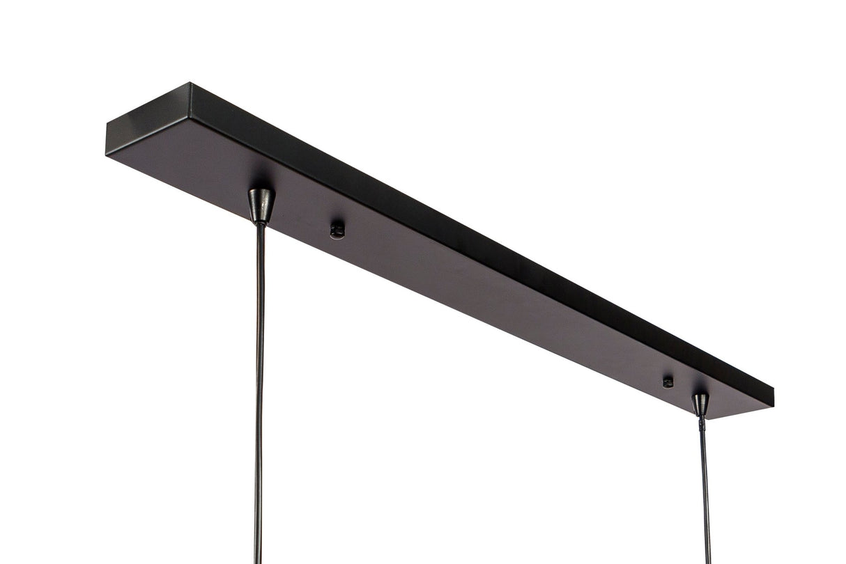 Lampe suspendue Tibor 5 lumières métal noir