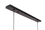 Lampe suspendue Tibor 7 lumières métal noir