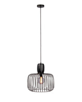 Industriële Hanglamp Ursul Zwart Metaal 1-lichts Ø55 cm