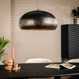 Lampe suspendue Indy 1 lumière métal noir