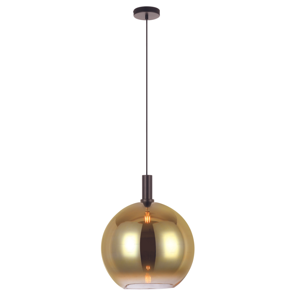 Hanglamp Nala 1-lichts glas goud