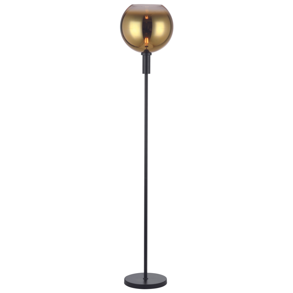 Lampadaire Nala 1 lumière verre doré