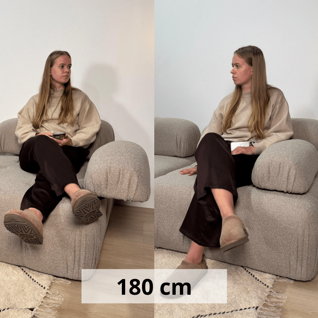 Banque modulaire 3 places avec hocker doblo beige