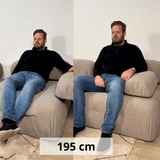 Banque modulaire 3 places avec hocker doblo beige