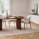 Sablin Table à manger Noyer 180x89,5x75 cm Noyer Mélamine 
