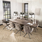 Deens Ovale Eettafel Alo Acaciahout Bruin 300x120 cm