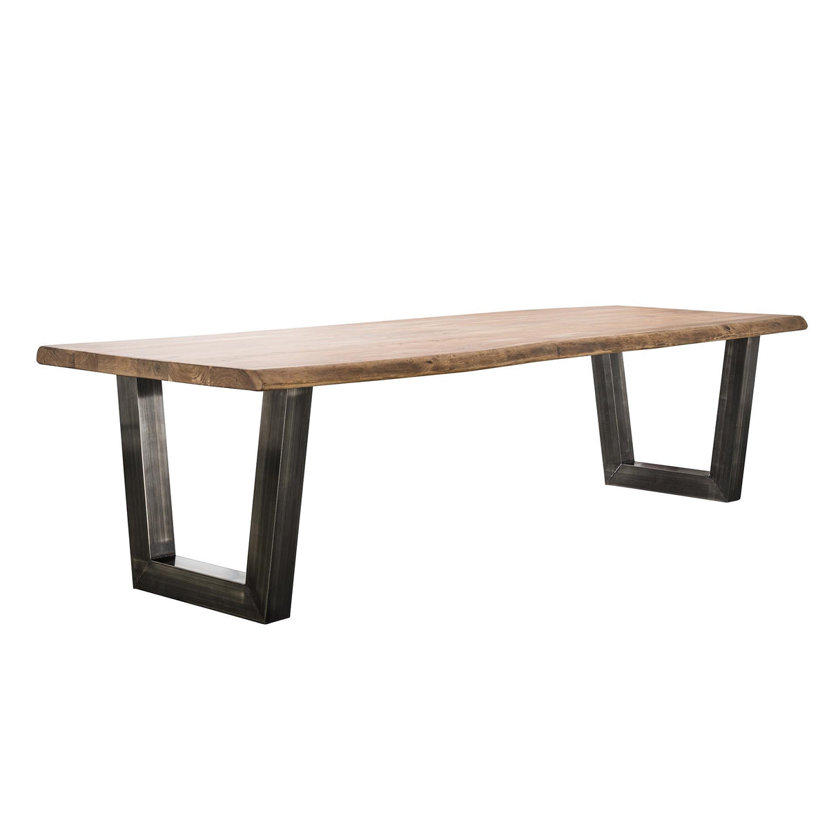 Industriële Boomstam Eettafel Tristan Acaciahout 300x100
