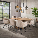 Table à manger Sable 215 cm - Bois de manguier Sable 