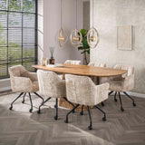 Table à manger Sable 215 cm - Bois de manguier Sable 