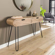 Coiffeuse Jasmine DH Interior Mango LxPxH 124x35x28 Bois de manguier Photo d'ambiance vue en diagonale de face