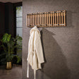 Portemanteaux - Portemanteau Vera 13 Crochets Bois de manguier Couleur sable - Dimehouse