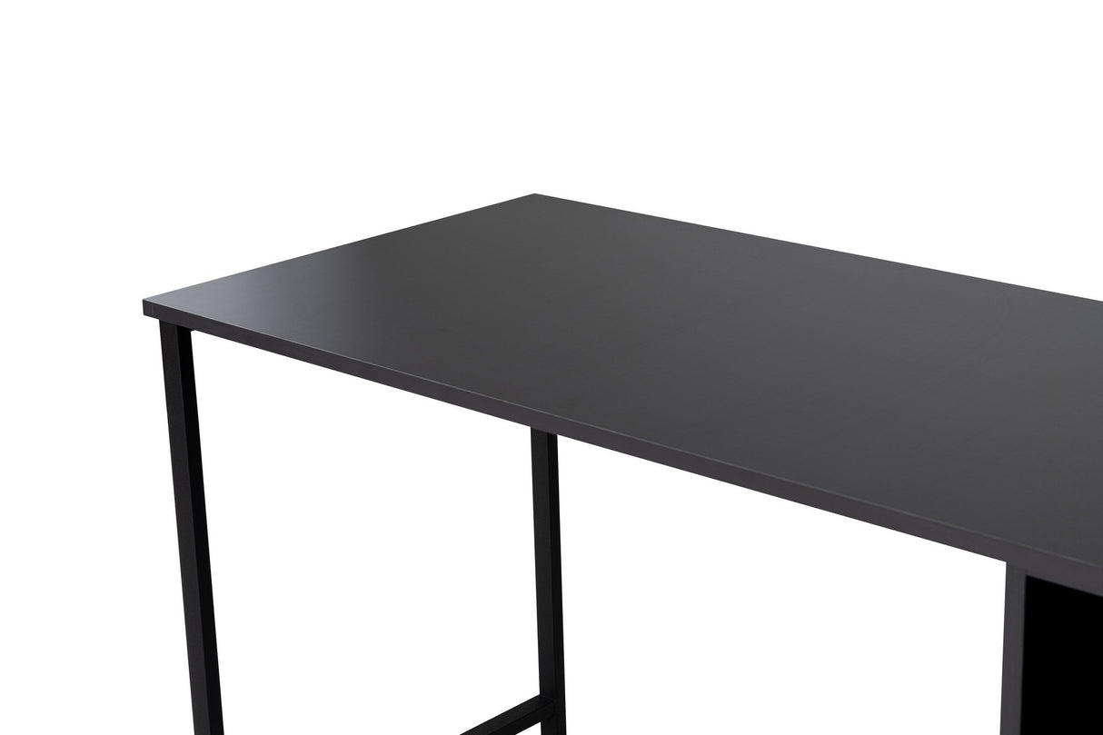 Studie bureau Twin Study Desk 240x60 cm Antraciet en zwart Anthracite Black Melamine