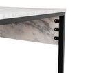 Twin Study Desk Studie Bureau Freesia Marble Black 240x60 cm Melamine