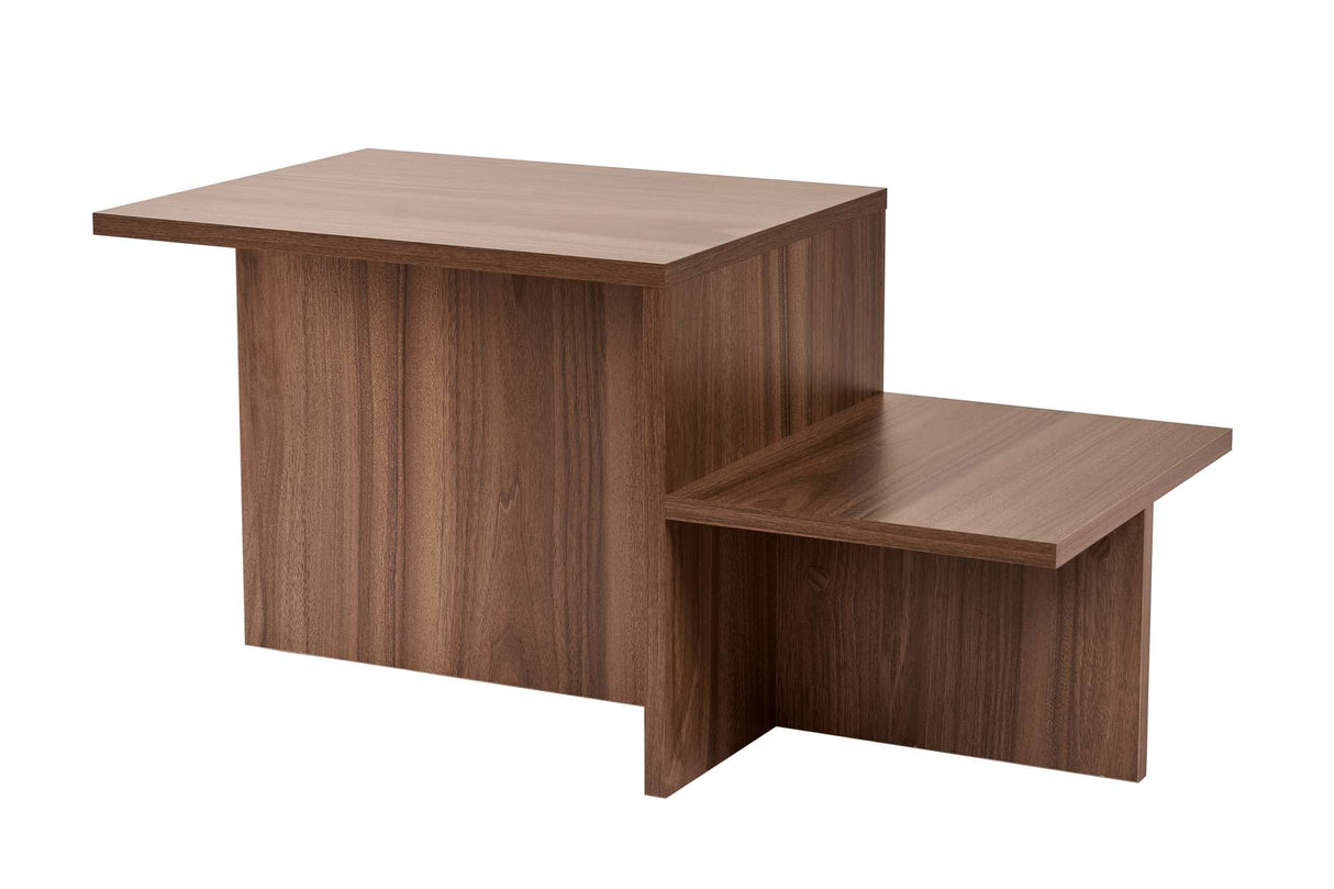 Table basse Noyer Mélamine Eterna 