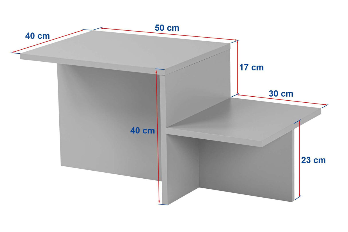 Table basse Noyer Mélamine Eterna 