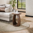 Tables d'appoint - Table d'appoint Juno Acacia Marron 45x45x56 cm - Dimehouse