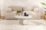 Ronde Salontafel Vano Marmerlook 80 cm
