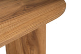 Table basse ovale aspect bois - 120x60 
