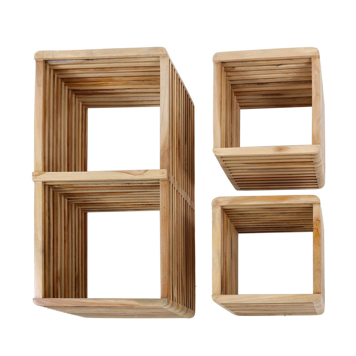 Etagère murale set of 3 Raoul teak