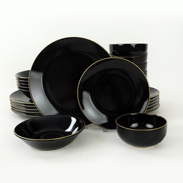 TY040424F650A841600MAET600 Noir Or 100% GRÈS CÉRAMIQUE 27 cm de large