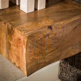 Zwevend nachtkastje 1 lade zandkleur mangohout Oona